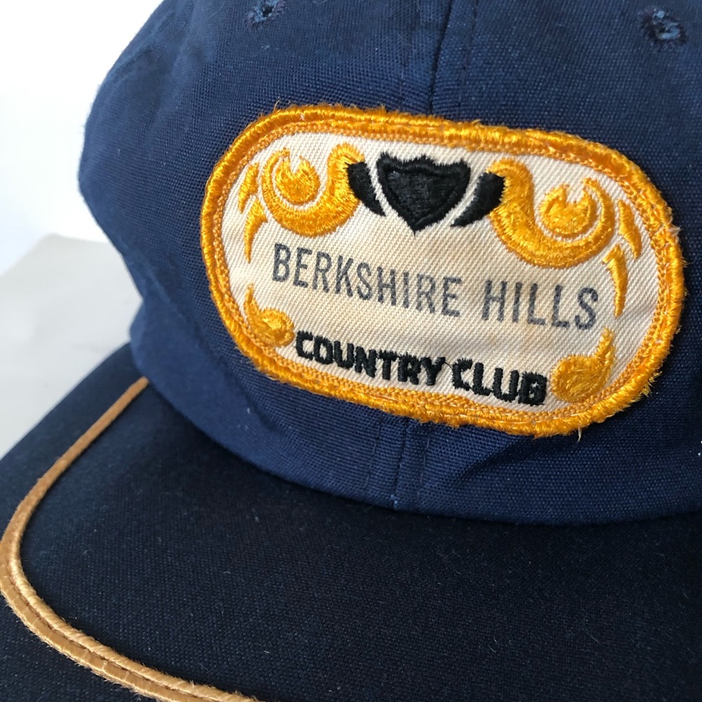 Berkshire Navy Cap with Gold Embroidered Crest